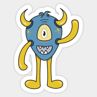 funny monster Sticker